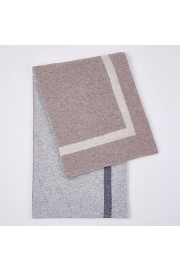 Foulard en Soie, Couverture pour Femmes et Hommes Mode Hiver Chaud Grande écharpe en Cachemire de Couleur Unie Wrap Doux Châl