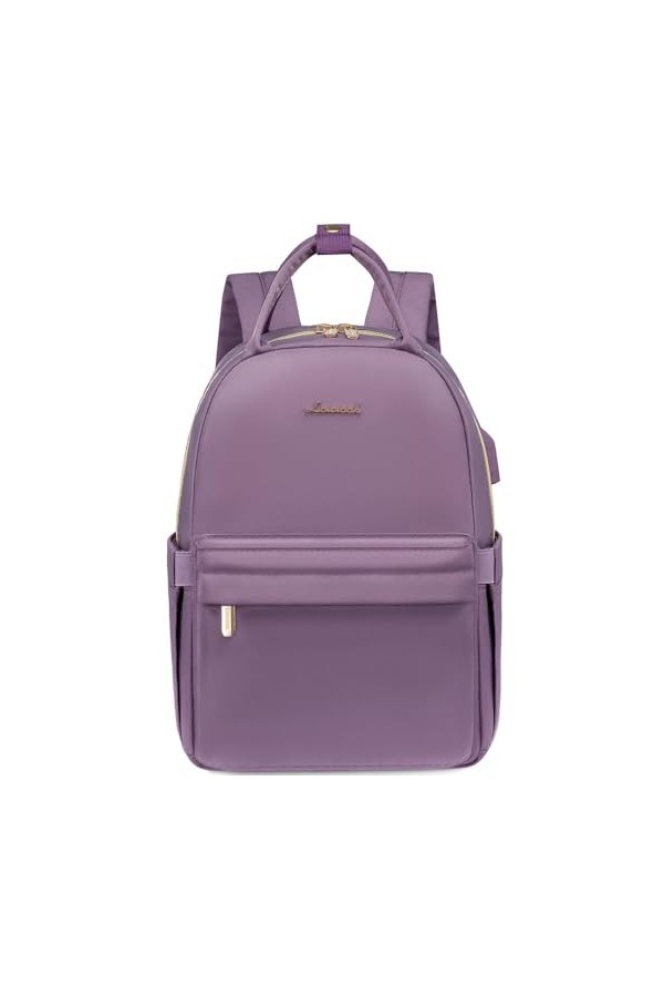 LOVEVOOK Sac a Dos Feminin Petit Sacs à Dos pour Ordinateur Portable 13.3 Pouces Avec Port de Charge USB Sac a Dos Femme Eleg