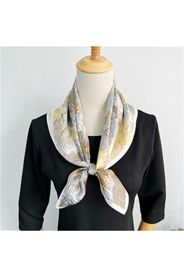NXYJD Écharpe en Soie de mûrier Femmes Squicpe de Soie de Printemps et dautomne Écharpe décorative Color : A, Size : One Si