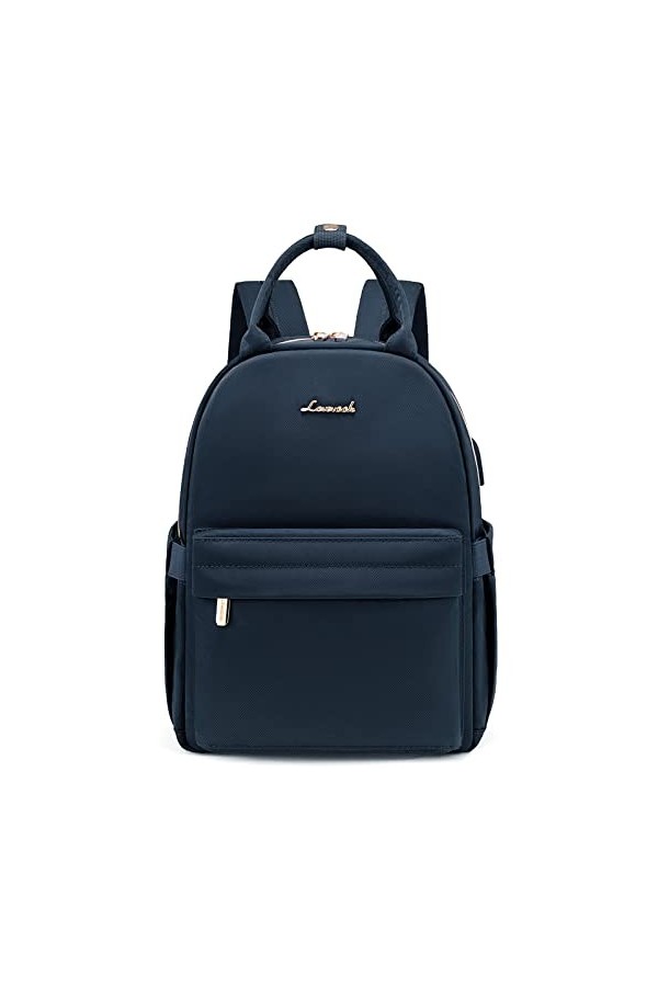 LOVEVOOK Sac a Dos Feminin Petit Sacs à Dos pour Ordinateur Portable 13.3 Pouces Avec Port de Charge USB Sac a Dos Femme Eleg