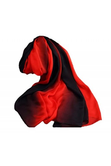 YIOLEAMP Cadeau décharpe longue en soie pour femme pour mère, foulards carrés 100% soie véritable, foulards en soie pure