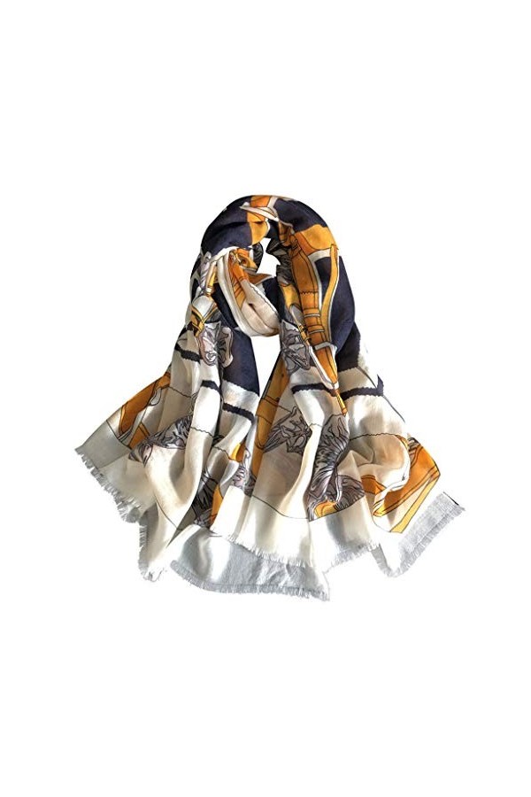 FOLA Cachemire surdimensionné Foulard Mince châles Dames Automne Hiver Foulard Chaud Foulard à Double Usage écharpe châle Co