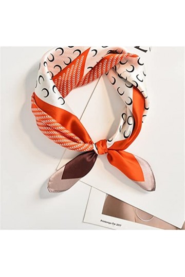 HLDETH Écharpe en soie All-match Spring et Automne Petite Écharpe Square Echarpe Foulum dautomne et dhiver for femmes Colo