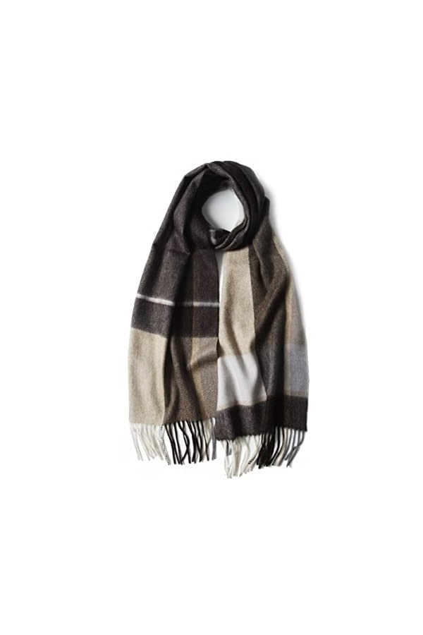 VONGAZ Foulard Châle Écharpes Écharpes pour Temps Froid Écharpe en Cachemire Écharpe Épaisse À Carreaux dautomne Et dhiver 