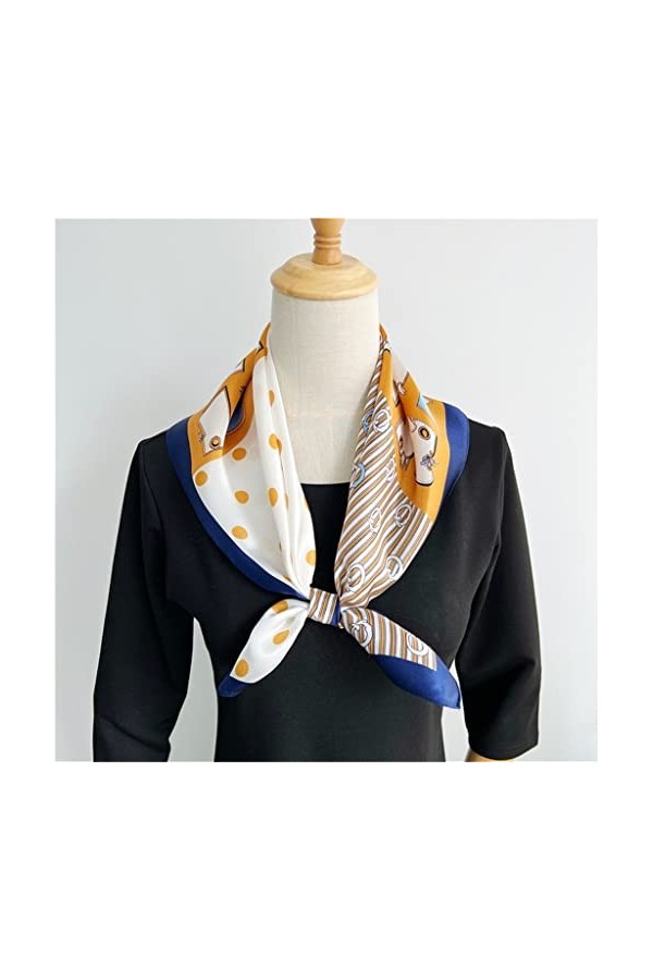 NXYJD Petite écharpe fraîche en Soie de mûrier Femelle Chinoise Chinoise écharpe en Soie Color : A, Size : One Size 