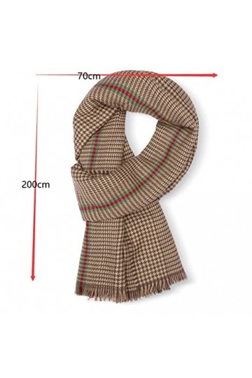 PATPOT Écharpe Châle Ashion Écharpe Pure Laine Épaissir Longue Écharpe Automne Et Hiver Chaud Châle Double Usage Foulard