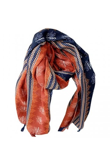GRETD Écharpe de style ethnique Spring and Summer Femmes Châle Dual-Use Scading Foulard en soie mince longue Color : A, Size