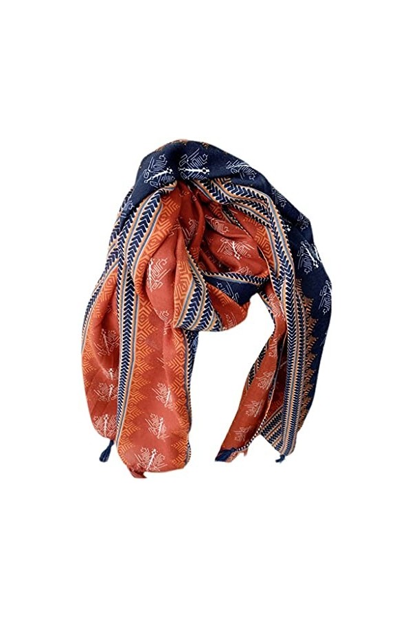 GRETD Écharpe de style ethnique Spring and Summer Femmes Châle Dual-Use Scading Foulard en soie mince longue Color : A, Size