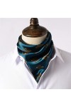 Foulard en Soie pour Hommes Petit Foulard Carré Costume dhiver Col de Chemise Foulard Affaires Rétro Section Mince Foulard 