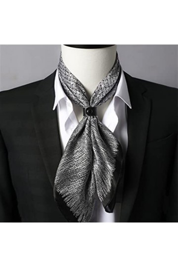 Foulard en Soie pour Hommes Petit Foulard Carré avec Costume Col de Chemise Foulard Automne et Hiver Foulard Couleur : D, Ta