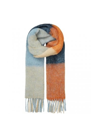 Becksöndergaard Rawson Écharpe pour femme – Grande écharpe chaude tendance pour femme en alpaga/mohair – Largeur : 45 x longu