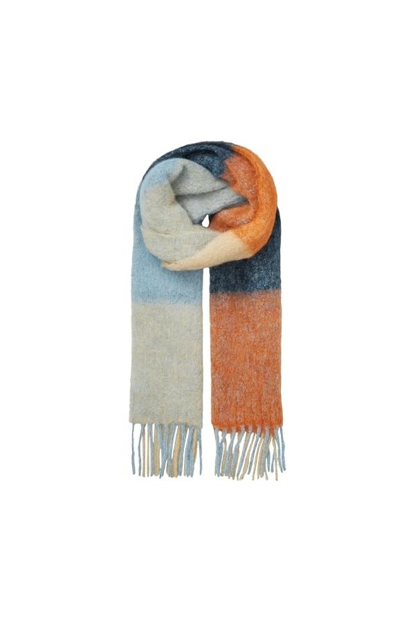 Becksöndergaard Rawson Écharpe pour femme – Grande écharpe chaude tendance pour femme en alpaga/mohair – Largeur : 45 x longu