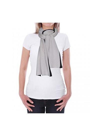 LES POULETTES - Echarpe 100% Cachemire Récré Bicolore 2 Fils 30cm x 170cm - Noir