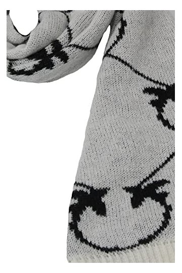 Pinko Écharpe femme 1G206EA007 PANNA/NOIR, Crème/noir., Taille unique