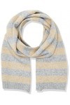 GANT O. Shimmer Striped Scarf Echarpe, Argent Silver 101 , Taille Unique Femme
