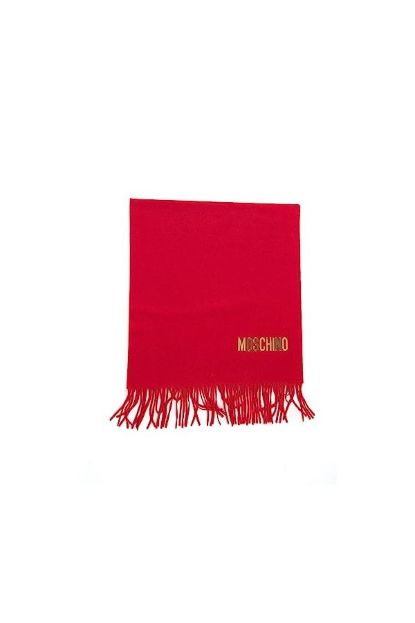 MOSCHINO Foulards pour femme Rouge, Rouge, taille unique