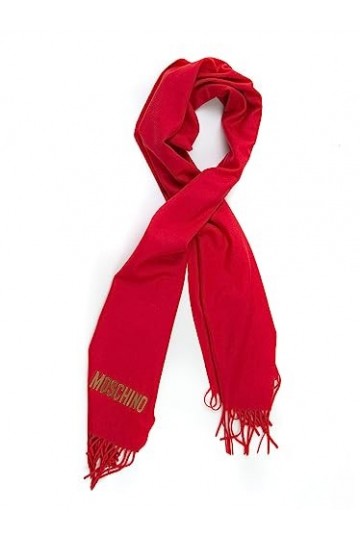 MOSCHINO Foulards pour femme Rouge, Rouge, taille unique