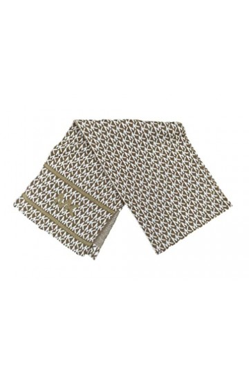 Michael Michael Kors Women`s Metallic Logo Scarf Beige 539163C-252 /G, One Size 