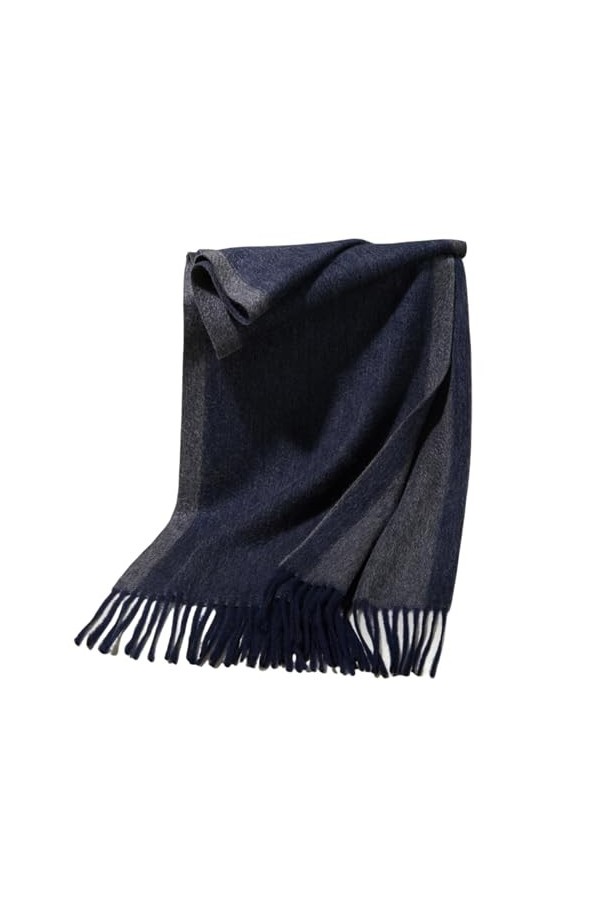 KATIAK Echarpe femme Écharpe En Cachemire Pour Hommes Et Femmes Automne Hiver Écharpe En Cachemire À Franges 30 * 180Cm 130G-