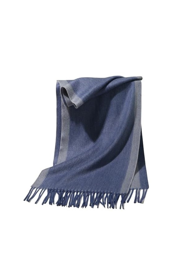 KATIAK Echarpe femme Écharpe En Cachemire Pour Hommes Et Femmes Automne Hiver Écharpe En Cachemire À Franges 30 * 180Cm 130G-