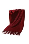 KATIAK Echarpe femme Écharpe En Cachemire Pour Hommes Et Femmes Automne Hiver Écharpe En Cachemire À Franges 30 * 180Cm 130G-