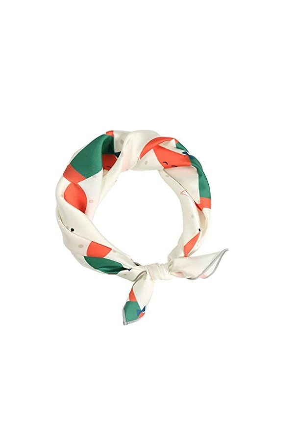 Écharpe pour Femme, écharpe pour Femme Printemps, Automne et Hiver Mignonne Petite écharpe carrée Femme écharpe en Soie Petit