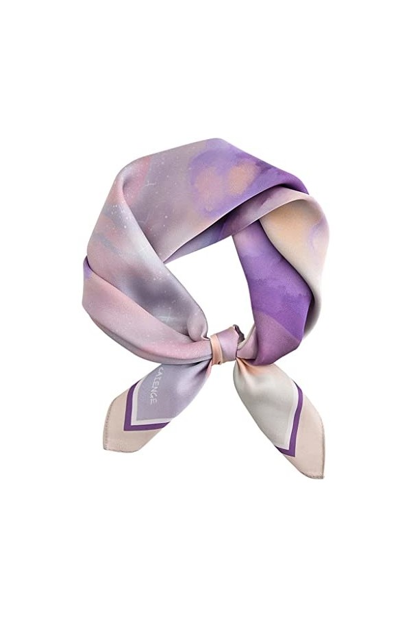 Écharpe pour Femme, écharpe pour Femme Petite écharpe carrée Écharpe en Soie pour Femme All-Match Printemps et Automne Petite