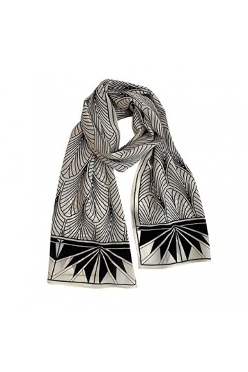 EXENXA Châle Printemps et Automne Polyvalent Longue écharpe en Soie Femmes châle Gris écharpes écharpe en Soie exquise écharp