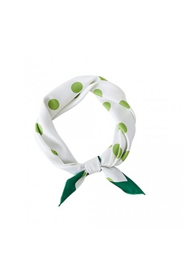 Écharpe pour Femme, écharpe pour Femme dété Japonais Petit Pois Frais Petit Foulard carré écharpe en Soie pour Femme décorat