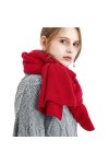 Hdhdeueh Écharpe dhiver en laine tricotée de luxe pour femme, Couleur 1, taille unique