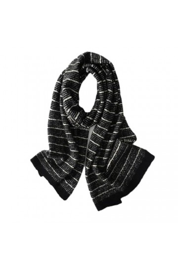 Écharpe tricotée en cachemire pour femme - 190 x 35 cm - Solide - Décontractée - Douce et chaude - Pour lautomne et lhiver,