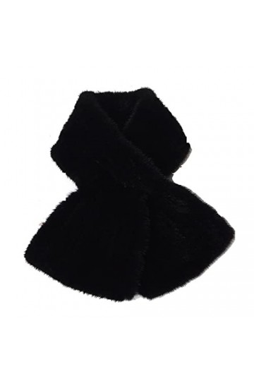 SXZHRUI Femmes Écharpe Faux Lapin Fourrure Col Écharpe Cou Plus Chaud Chaud Automne Et Hiver Épaissi Chaud Cou Protection Lai