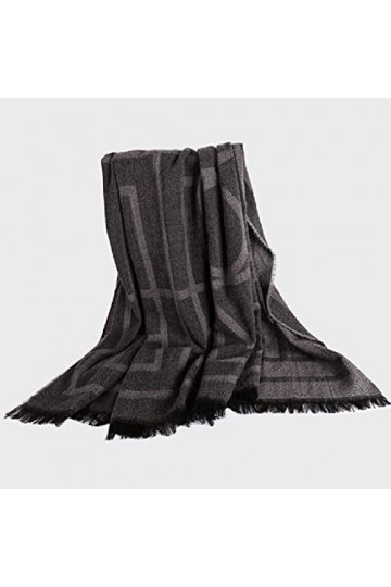 Écharpe épaisse et chaude en imitation cachemire pour femme - Automne et hiver - Épaississante et chaude