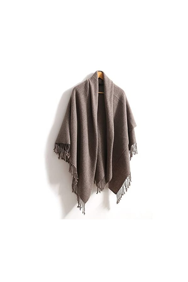 HQSB Écharpe longue en cachemire pour femme - Douce et chaude - Cadeau pour Noël et anniversaire