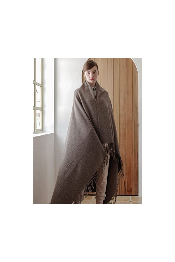 HQSB Écharpe longue en cachemire pour femme - Douce et chaude - Cadeau pour Noël et anniversaire