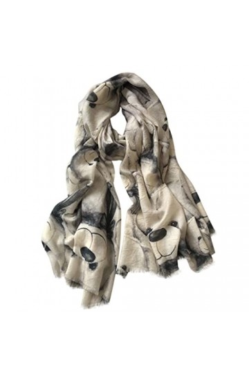 LIUOZ Super Doux Au Toucher Cachemire Écharpe Châle Art Double Face Mode Écharpe pour Femmes Hiver Chaud Châle en Polyester É