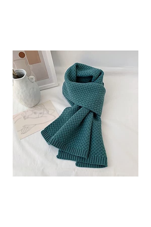 GRETD Écharpe Femmes Hiver épaissie Chaleur Longue coréenne Foulard tricoté coréenne écharpe Douce Color : D, Size : One Siz