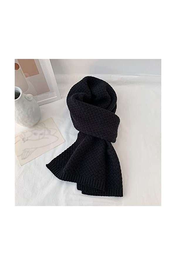 GRETD Écharpe Femmes Hiver épaissie Chaleur Longue coréenne Foulard tricoté coréenne écharpe Douce Color : D, Size : One Siz