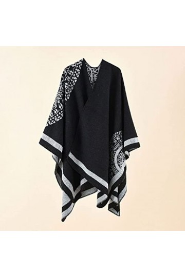 Femmes Châle Rembourré Long Multi-usages Imitation Cachemire Automne et Hiver Chaleur Snood Écharpe All-Match Couleur : Roug