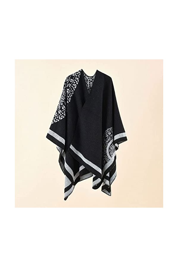 Femmes Châle Rembourré Long Multi-usages Imitation Cachemire Automne et Hiver Chaleur Snood Écharpe All-Match Couleur : Roug