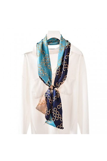 Accessoires vestimentaires pour Femmes, Printemps et Automne Petite Longue écharpe en Soie écharpe en Soie Double Face Printe