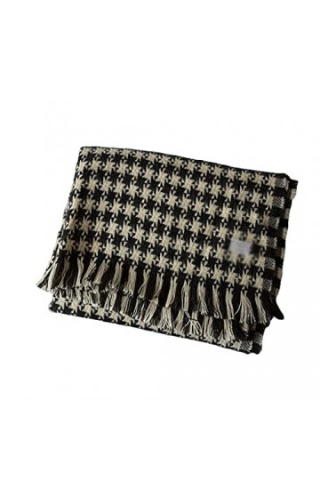 GRETD Windmill Plaid Echarpe Châle Dual-Usage Hiver Femme épaissie Écharpe chaude écharpe longue Color : A, Size : One size 