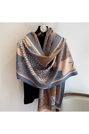 Kigauru Echarpes Femme Écharpe Femme Hiver Tout Allumette Cachemire Laine Double Usage Châle Chaud Automne et Hiver Bavoir C