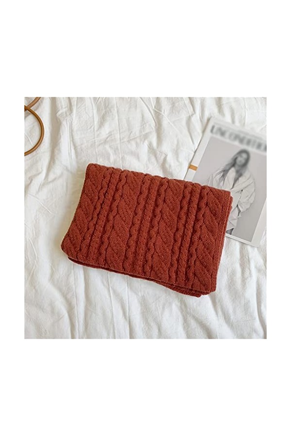 GRETD Twist Twist Solide Foulard Solid Femme Hiver et Japonais Écharpe chaude Écharpe Soft Foulard Color : B, Size : One siz