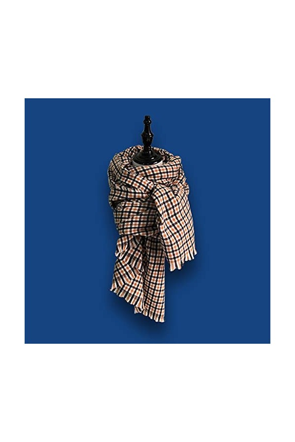 GRETD Foulard de style coréen Femmes hiver rétro épais épais épais hiver écharpe longue écharpe douce Color : A, Size : One 