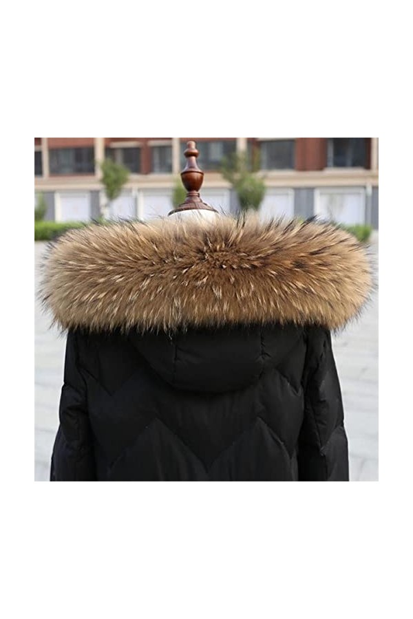 100% hiver col chaud femmes écharpes manteau femme cou casquette longue écharpe chaude-col vert, Long 70CM largeur 18CM