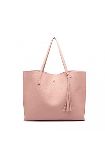 Miss Lulu Grand Sac à Main à D’épaule Femme en Cuir PU Sac Porté Main
