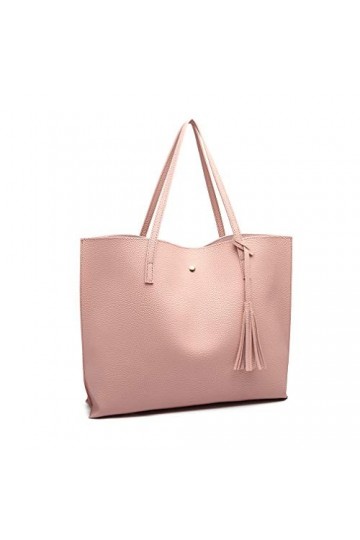 Miss Lulu Grand Sac à Main à D’épaule Femme en Cuir PU Sac Porté Main