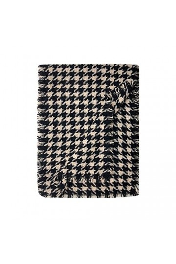 KIZQYN Écharpe et Chale Écharpe en cachemire de luxe haut de gamme classique tricot à carreaux moelleux Long châle automne et