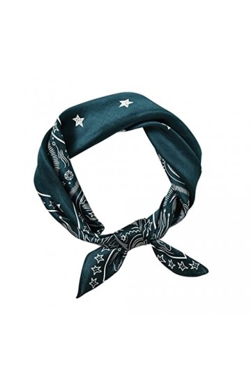 SKREOJF Soie de printemps et dautomne Soie petite écharpe carrée Street Street Femme Hip Hop Turban Turban polyvalente Foula